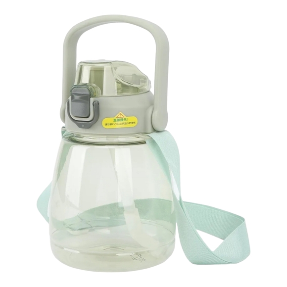 Water Bottle Jug 37ml with Straw and Handle Leakproof BPA-Free Color Mint Green - Picture 5 of 6